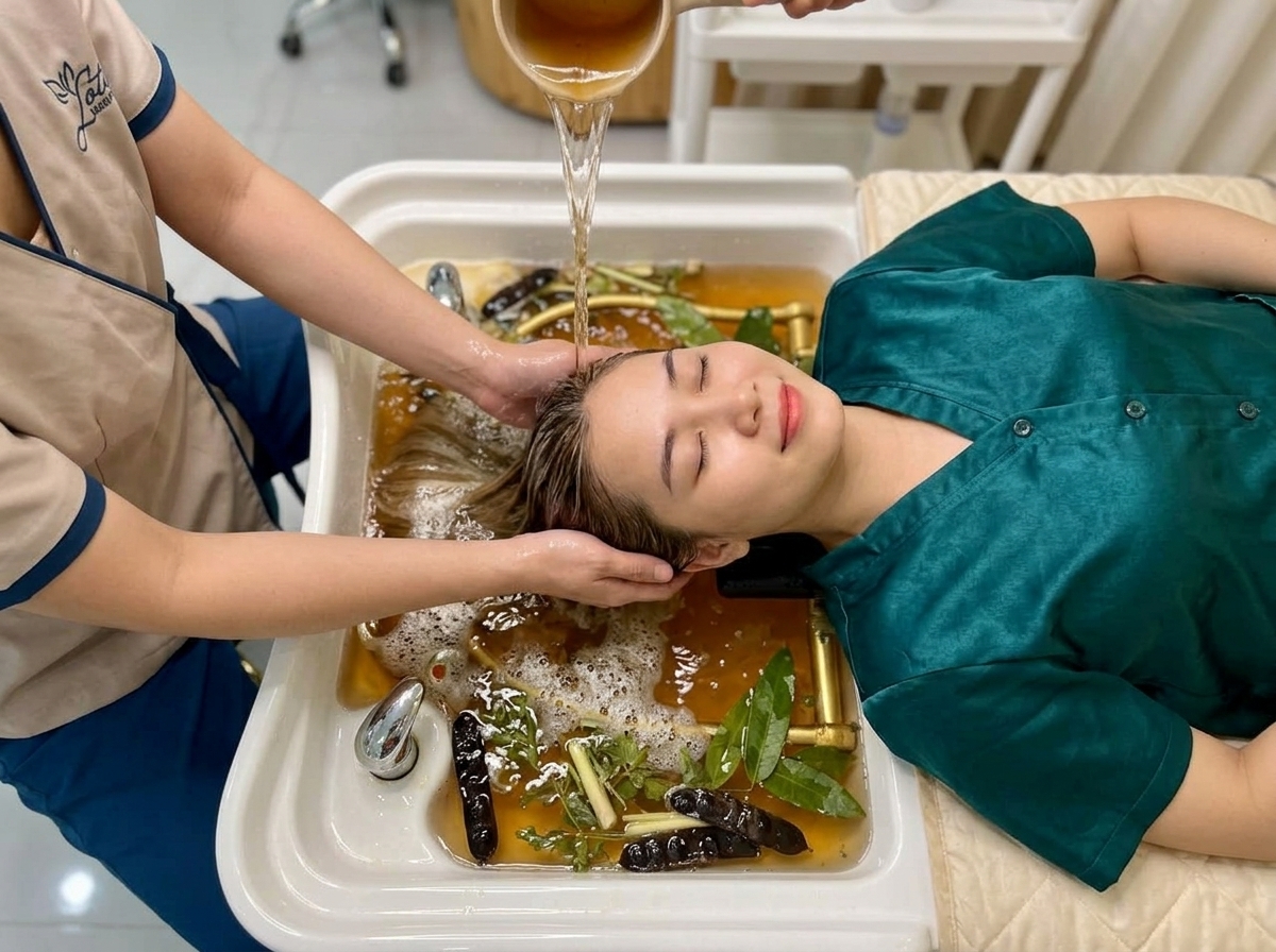 Combo 1- Lotus Facial : Gội Đầu Dưỡng Sinh + Chăm Sóc Da Mặt | COMBO LOTUS SAVING - CHĂM SÓC TRỌN VẸN | Lotus Spa
